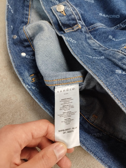 Sandro - Veste en jean bleu taille XL - Le Saptuaire