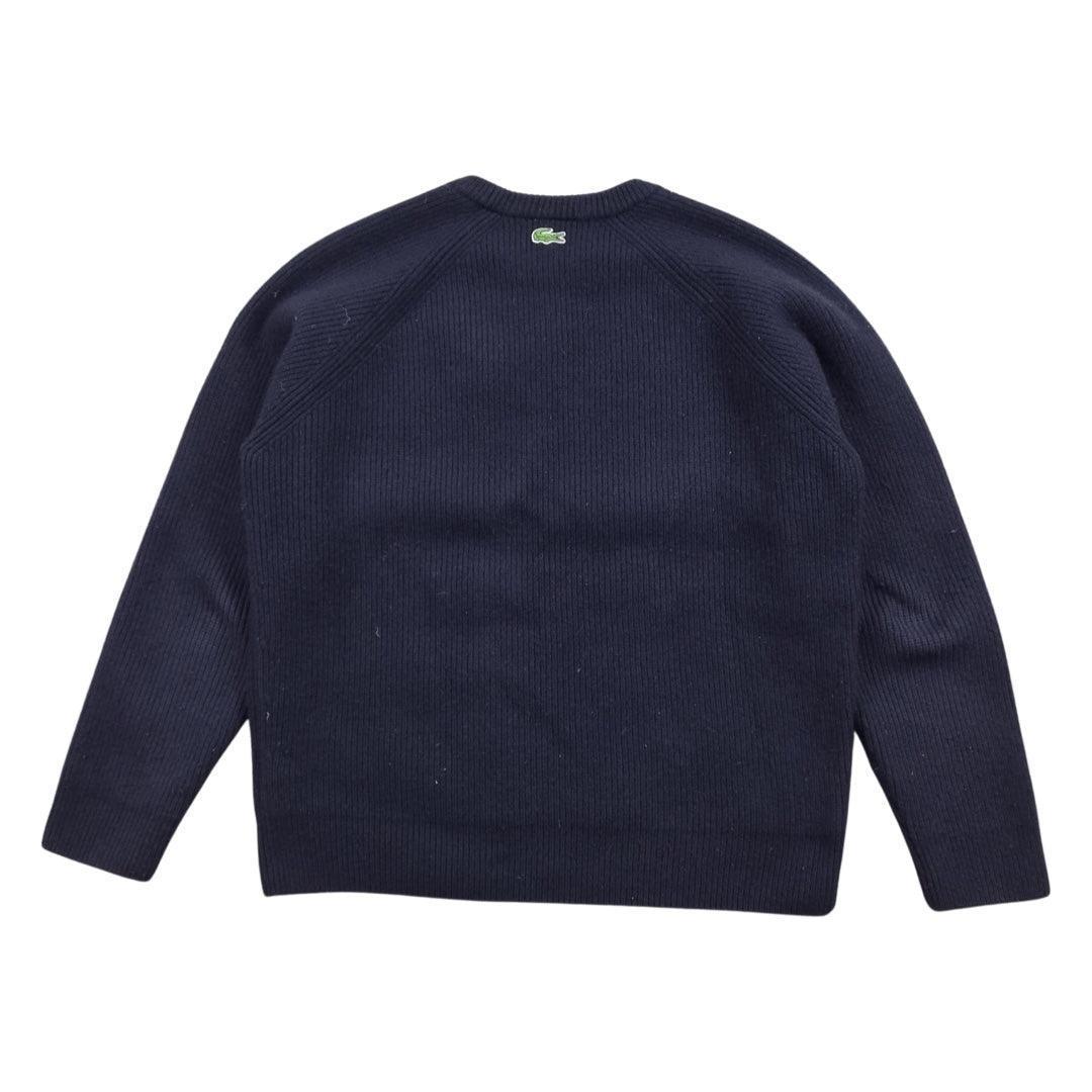 Lacoste - Pull en laine bleu marine taille S - Le Saptuaire