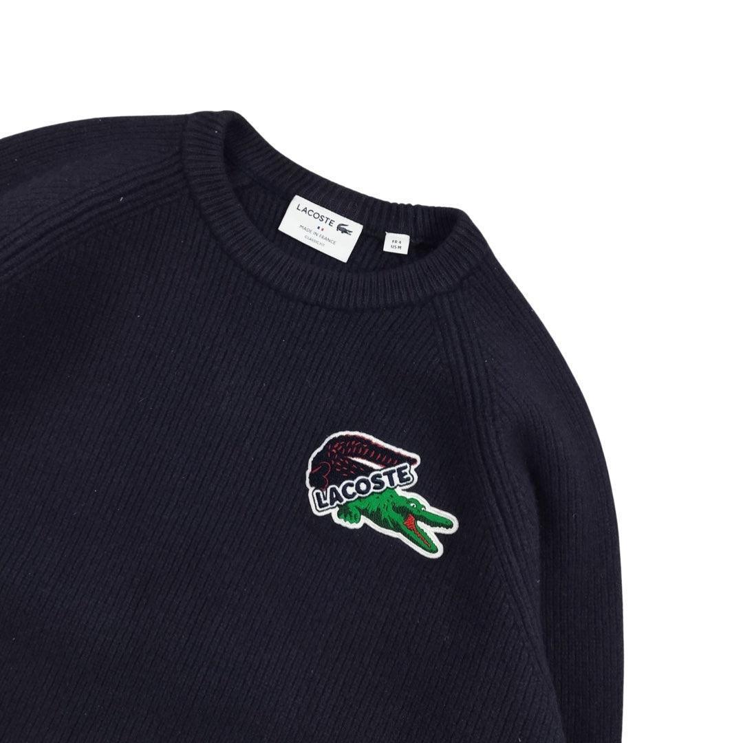 Lacoste - Pull en laine bleu marine taille S - Le Saptuaire