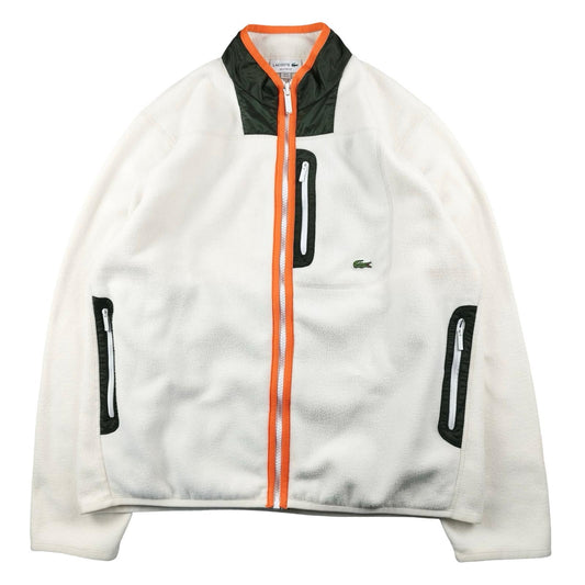 Lacoste - Polaire zippée blanche taille XL - Le Saptuaire