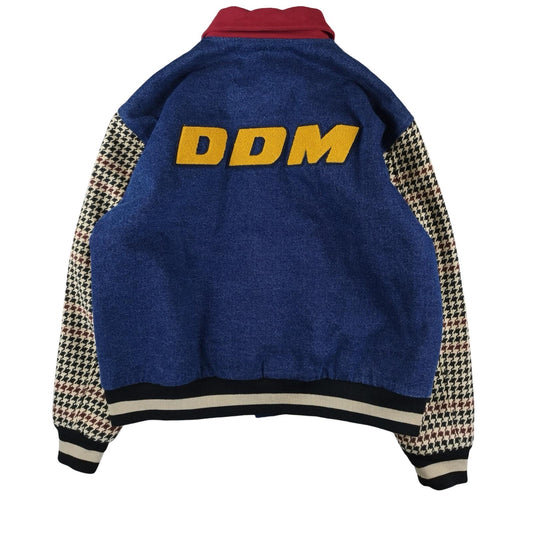 Funny Mister - Blue Denim Varsity Jacket Size M