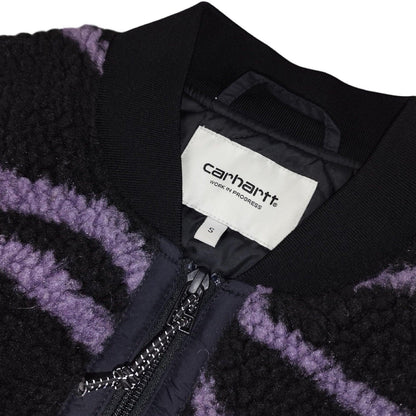 Carhartt - Polaire « Janet Liner » zippée violet et noire taille S - Le Saptuaire