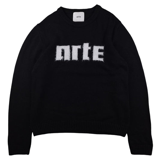 Arte - Pull en laine mérinos noir taille XL - Le Saptuaire