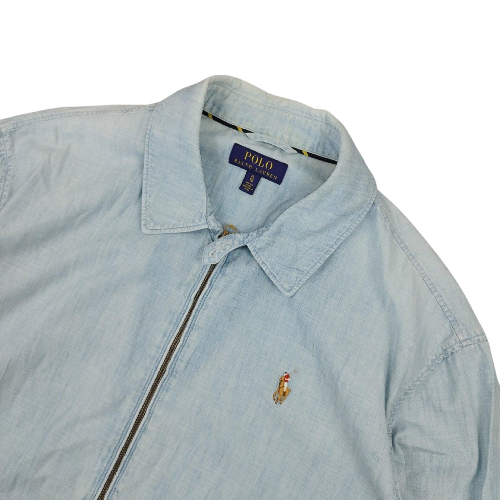 Ralph Lauren - Veste Harrington en bleu ciel taille XL - Le Saptuaire