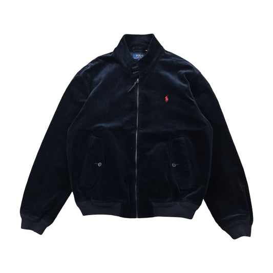 Veste Harrington en velours côtelé bleu marine taille XL - Le Saptuaire