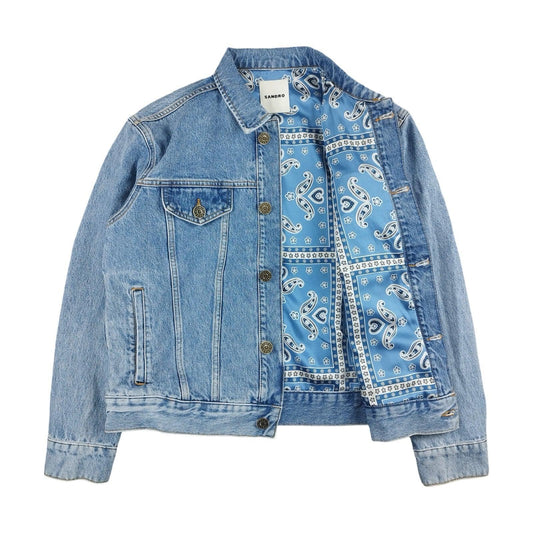 Sandro - Veste en jean bleu taille L - Le Saptuaire