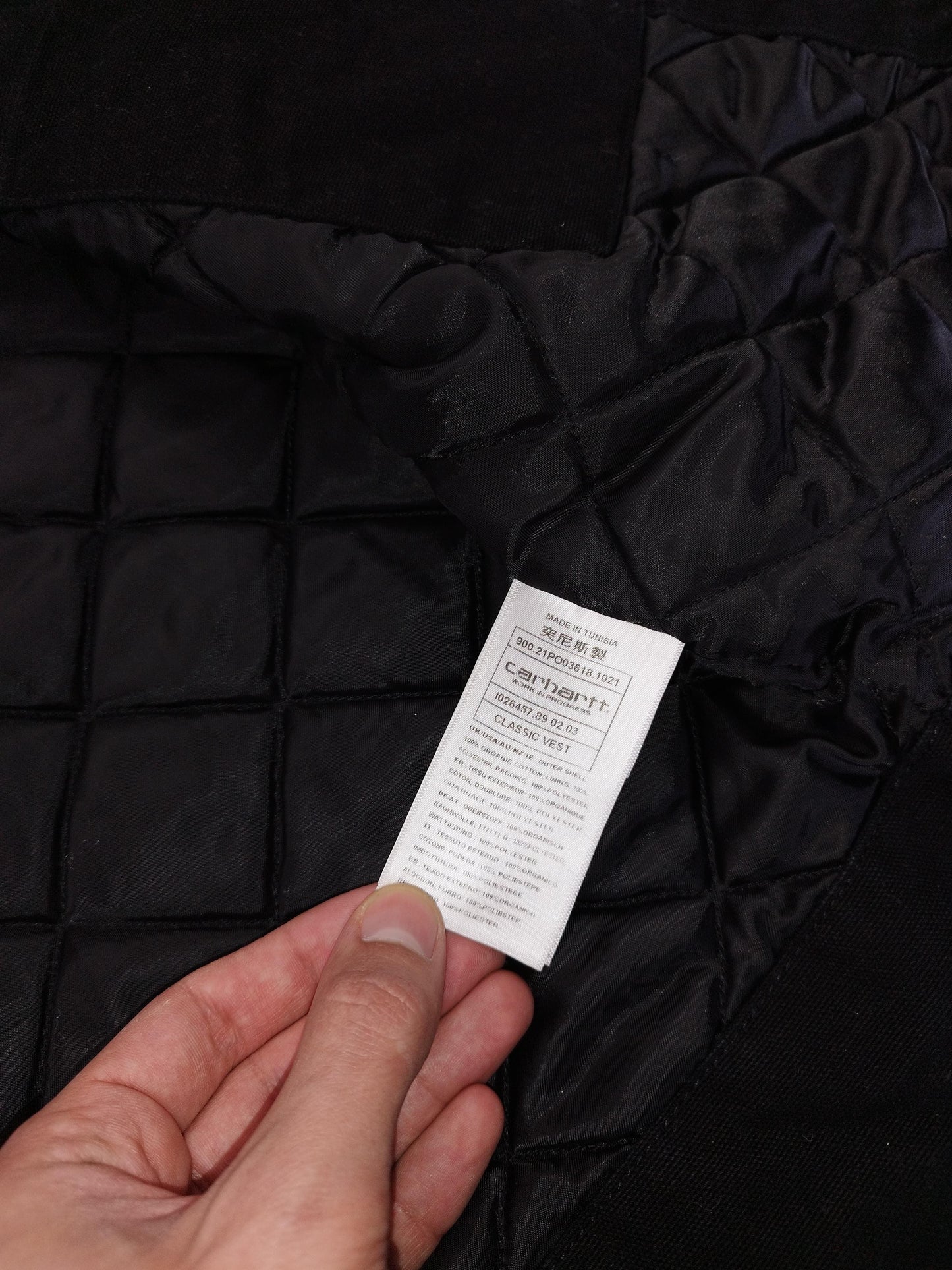 Carhartt - Veste sans manches matelassée noire taille M - Le Saptuaire