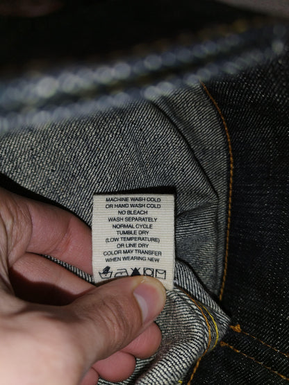 Veste en jeans brodé taille L - Le Saptuaire