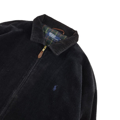 Ralph Lauren - Veste Harrington en velours côtelé marine taille XL - Le Saptuaire