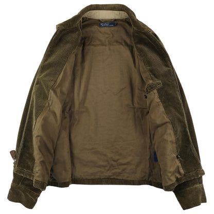 Ralph Lauren Harrington - Veste en velours côtelé kaki taille M