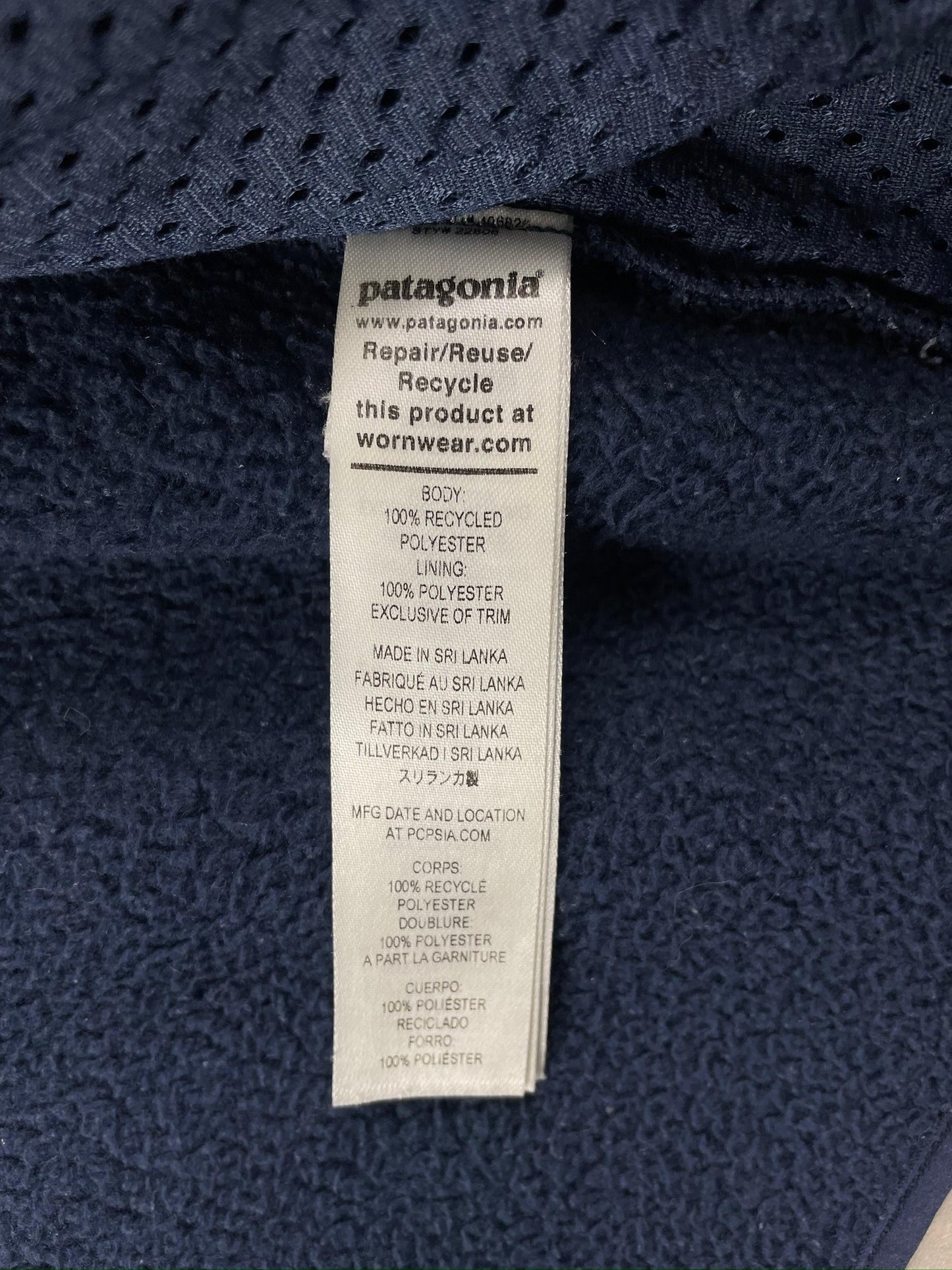 Patagonia - Veste polaire bleu marine taille M