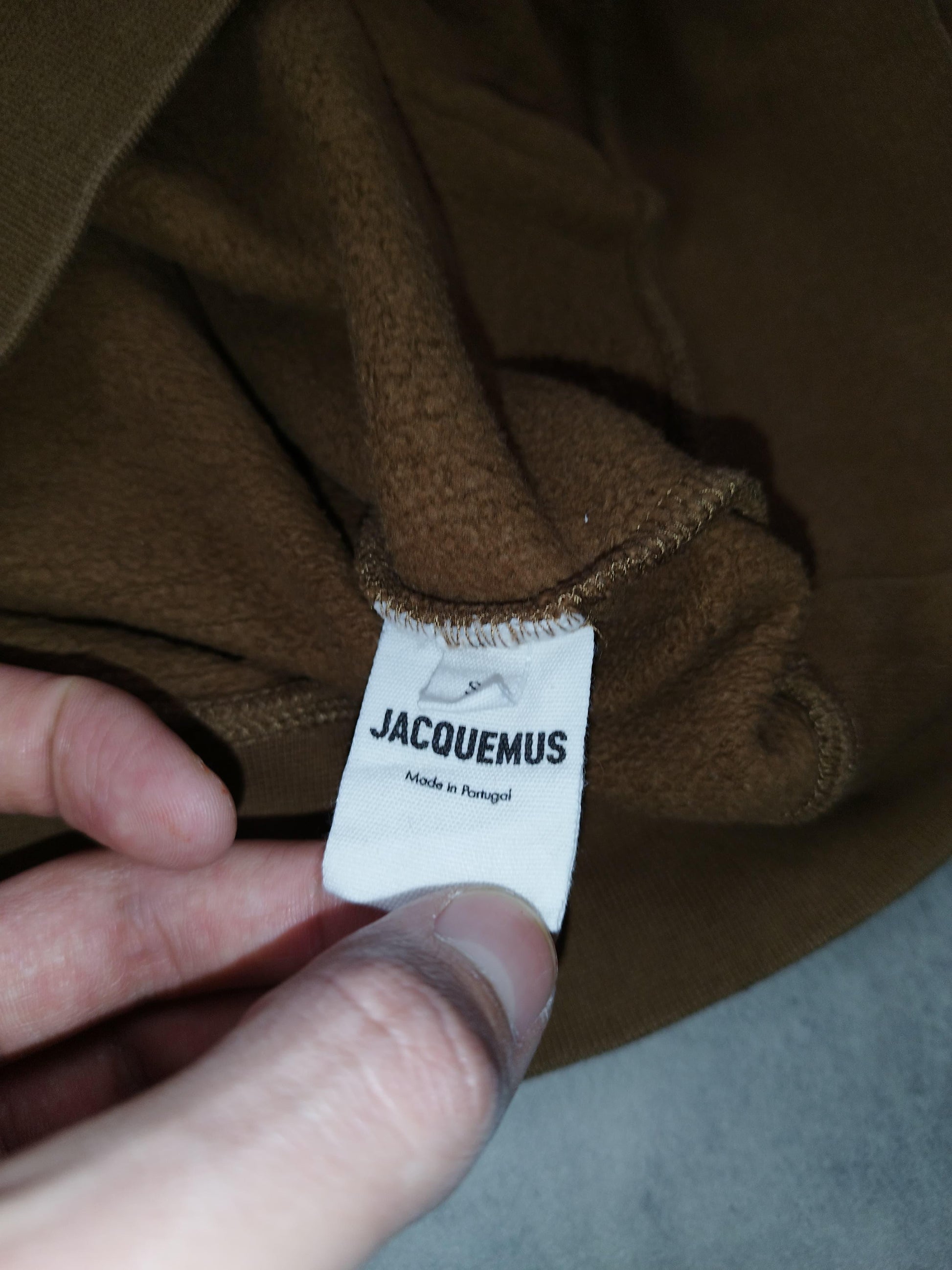 Pull à capuche marron taille S - Le Saptuaire