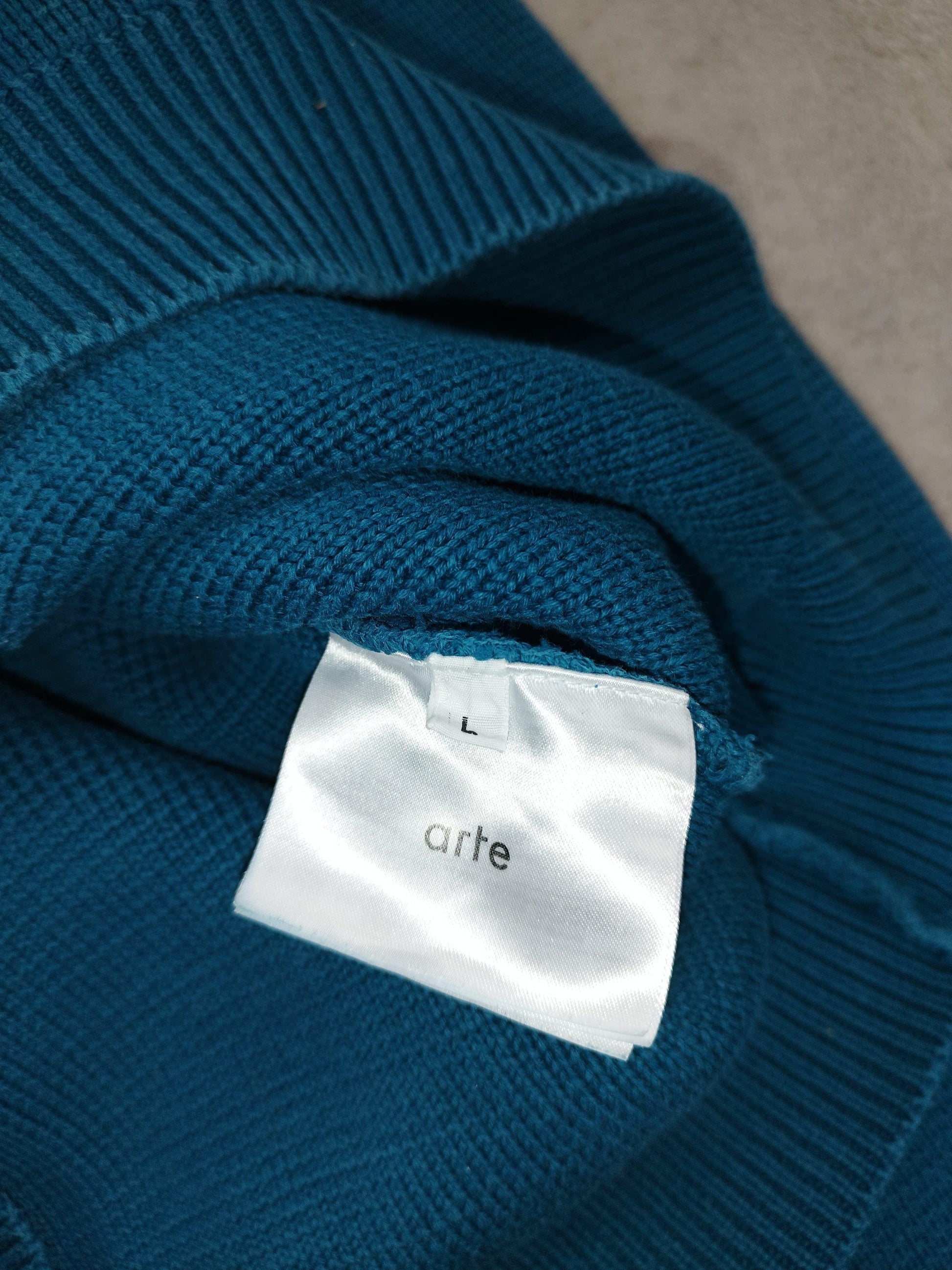 Arte - Pull en knit bleu taille L - Le Saptuaire