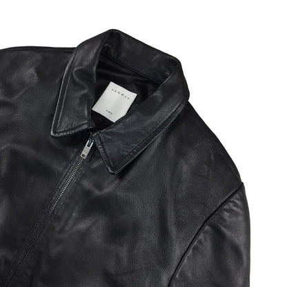 Sandro - Veste en cuir noire taille XS - Le Saptuaire