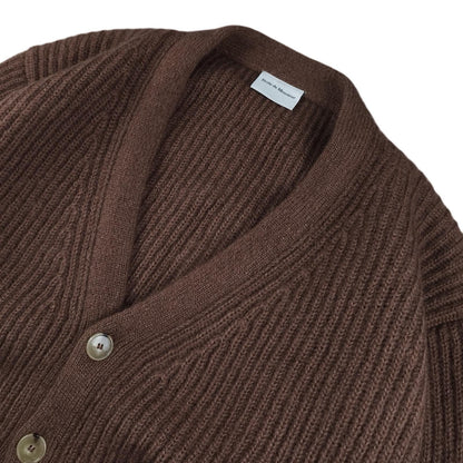 Drôle de Monsieur - Cardigan en mohair marron taille L - Le Saptuaire