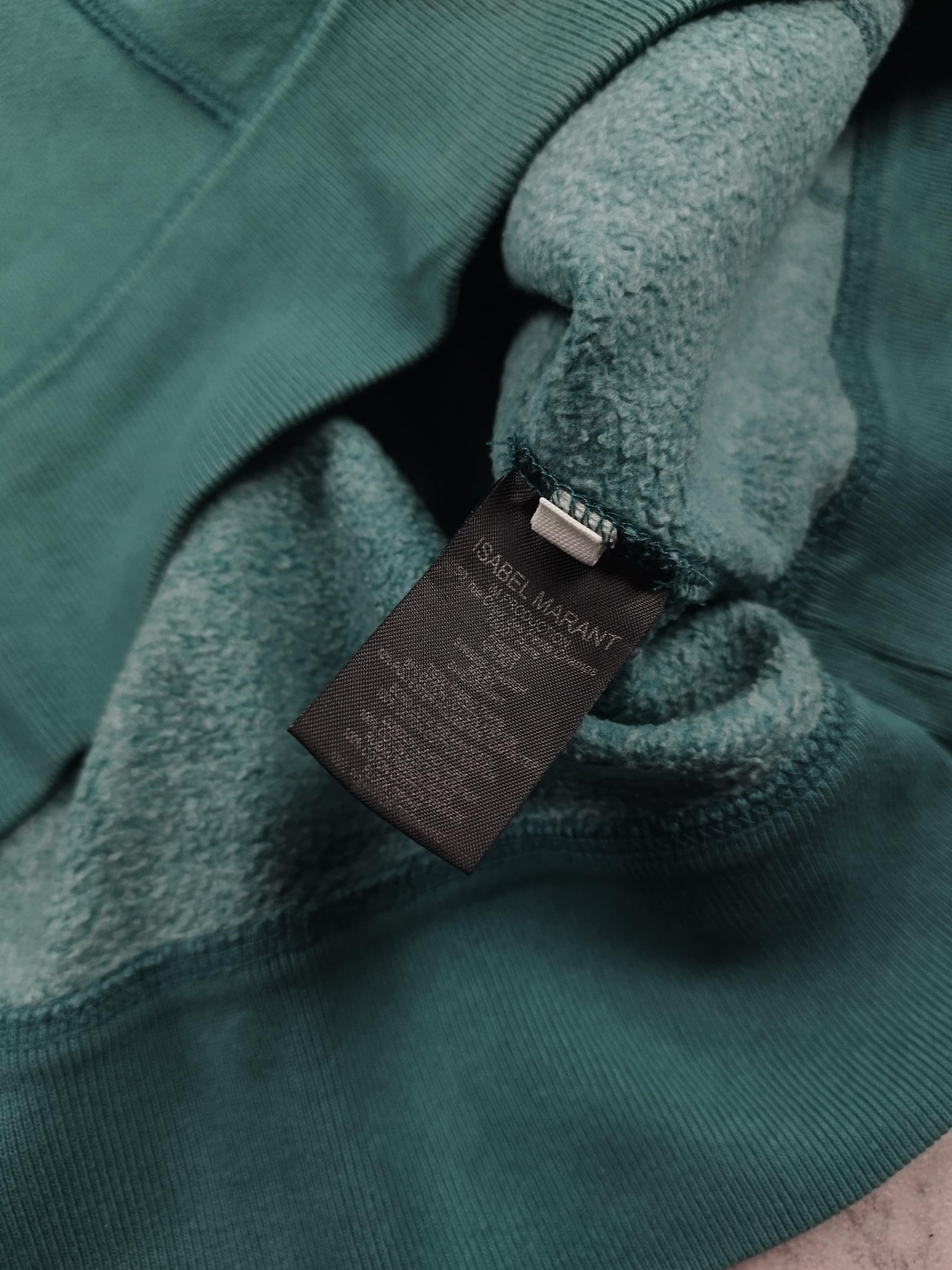 Pull à capuche vert taille M - Le Saptuaire