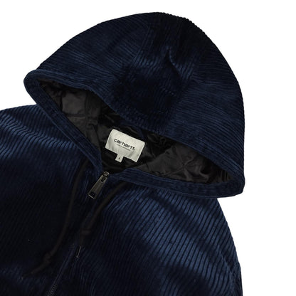 Carhartt - Veste matelassée en velours côtelé bleu marine taille S