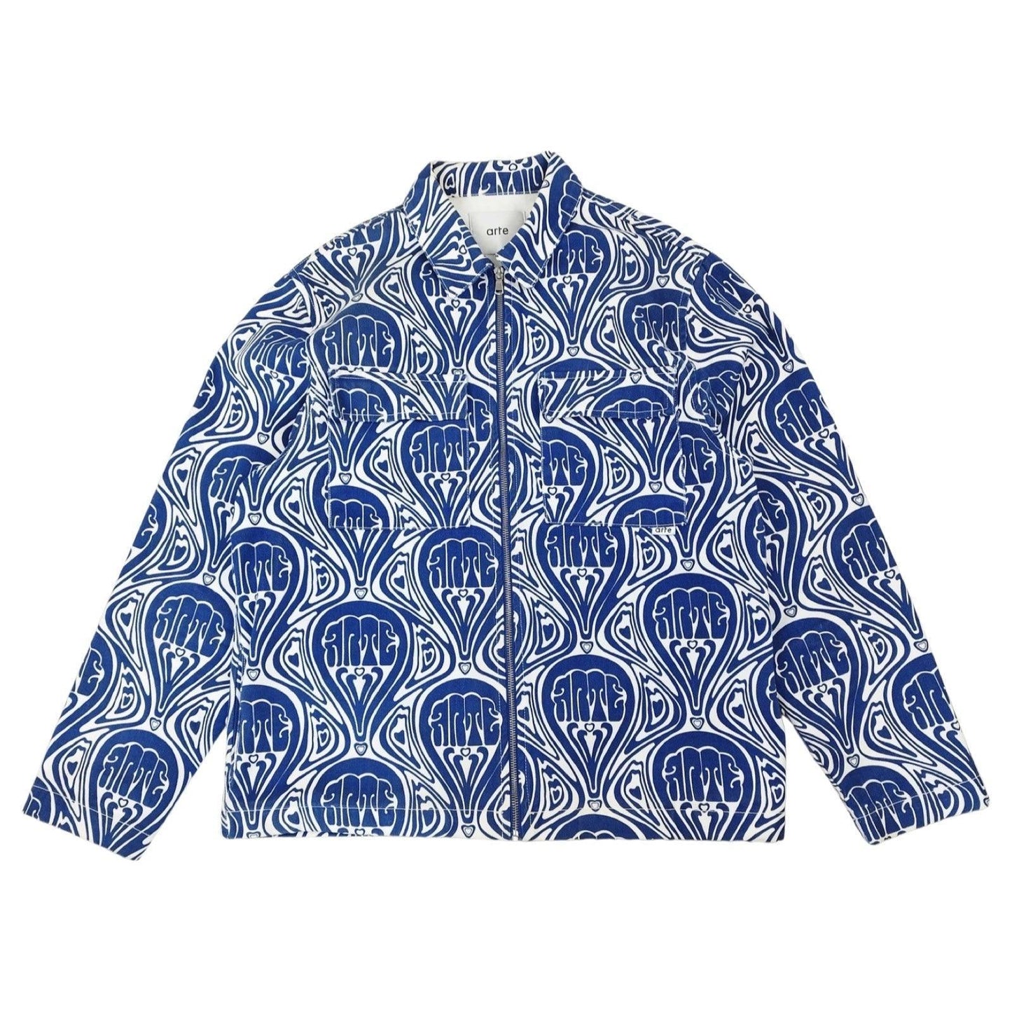 Veste à motifs bleu taille M - Le Saptuaire