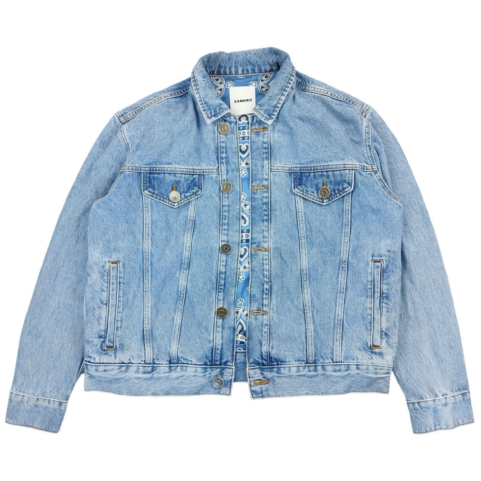 Sandro - Veste en jean bleue taille L - Le Saptuaire