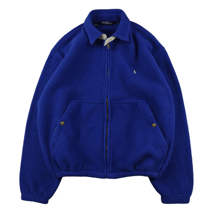 Ralph Lauren - Veste Harrington en polaire bleu roi taille S