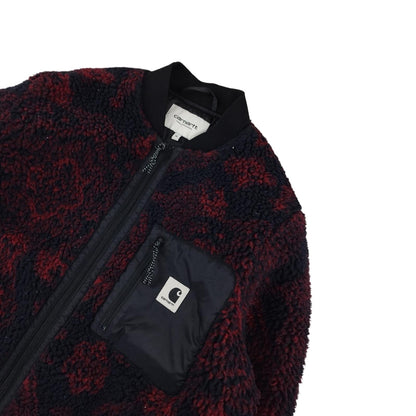 Carhartt - Polaire zippée à motifs rouge taille M - Le Saptuaire