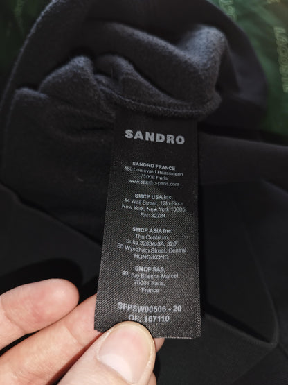 Sandro - Sweat noir et violet taille M