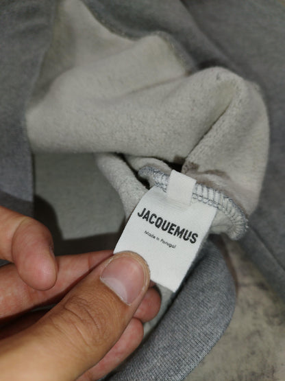 Jacquemus - Pull à capuche gris taille S - Le Saptuaire