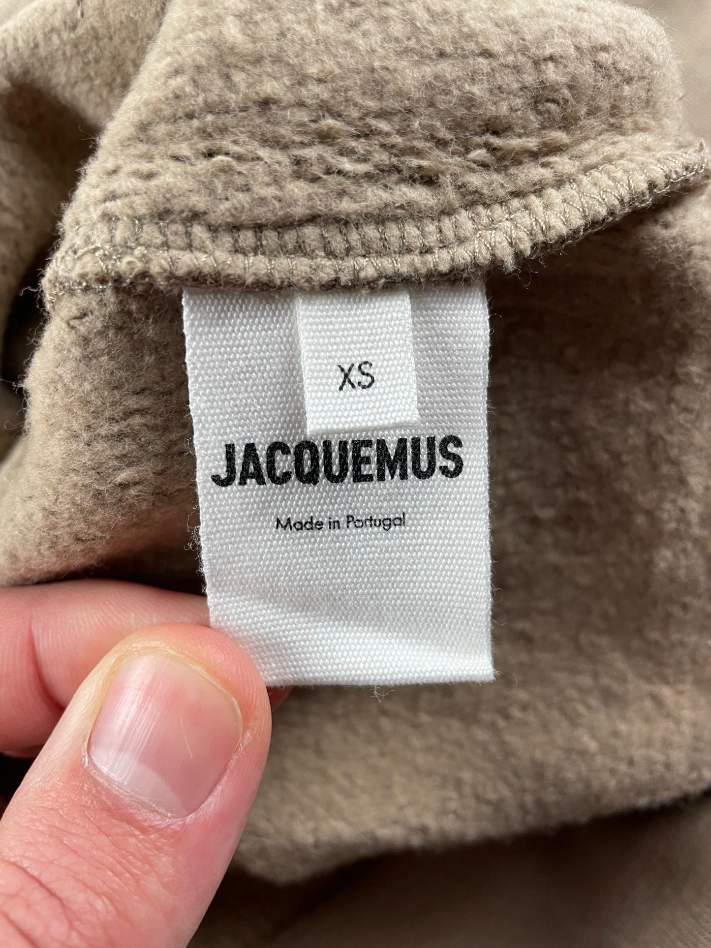 Jacquemus - Pull à capuche crème taille XS neuf avec étiquette