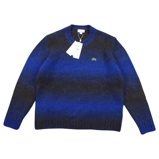 Pull en alpaga bleu et noir taille XL - Le Saptuaire