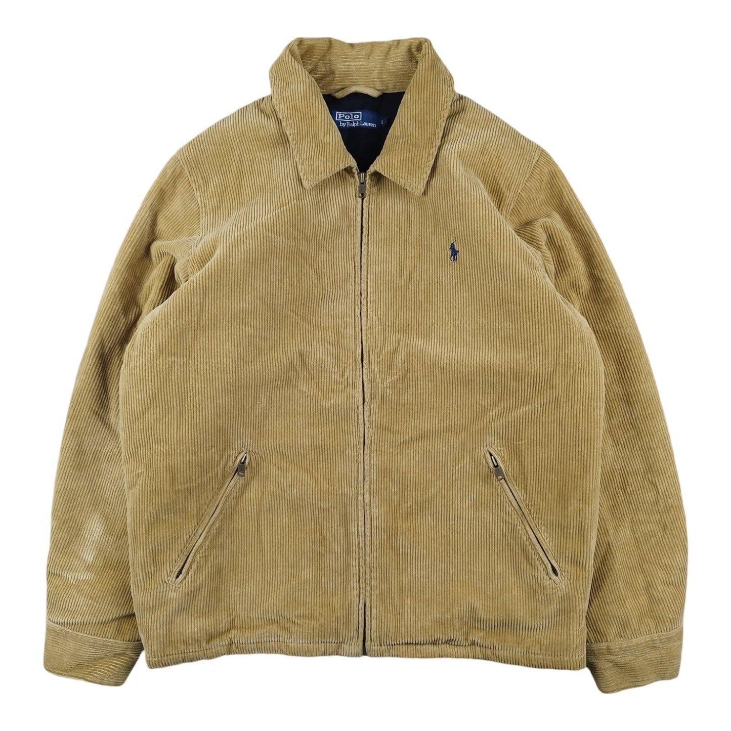 Ralph Lauren - Veste Harrington moutarde en velours côtelé taille L - Le Saptuaire