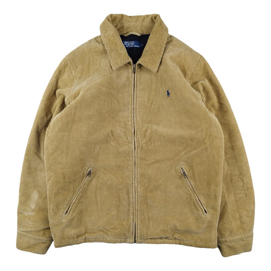 Ralph Lauren - Veste Harrington moutarde en velours côtelé taille L