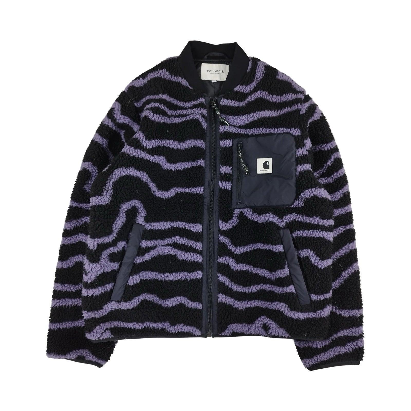 Carhartt - Polaire « Janet Liner » zippée violet et noir taille M - Le Saptuaire