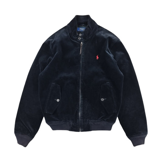 Ralph Lauren - Veste Harrington en velours côtelé bleu marine taille S