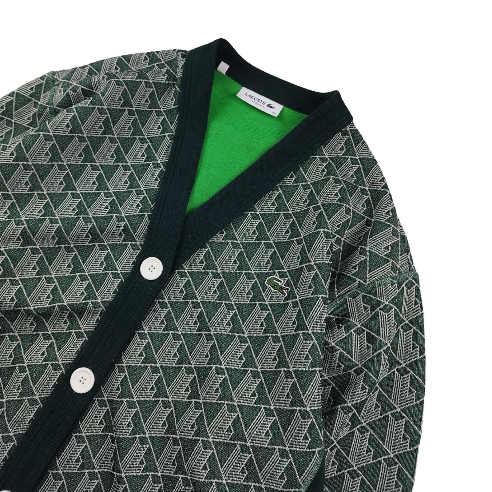 Lacoste - Cardigan boutonné vert taille XS - Le Saptuaire