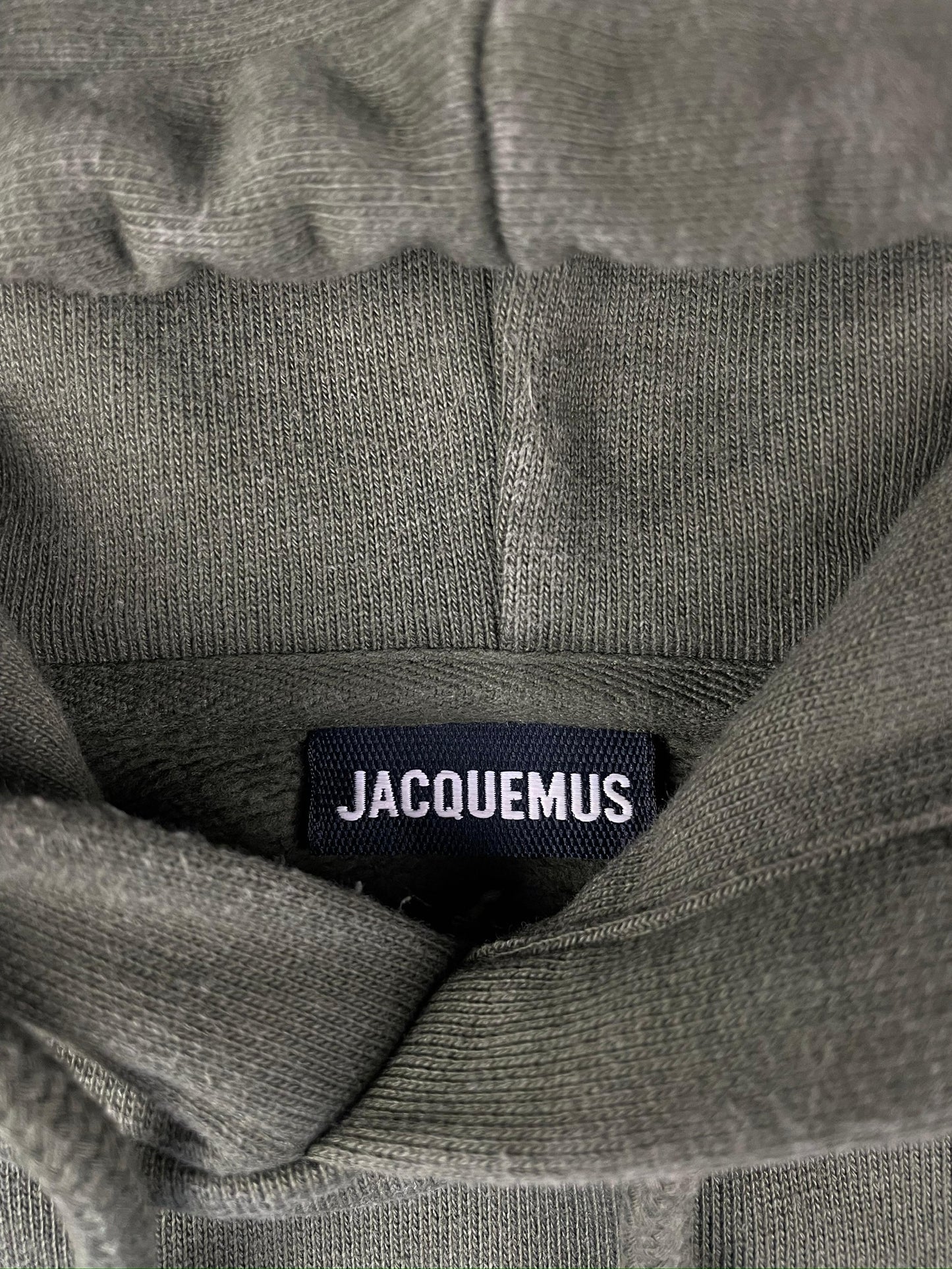 Jacquemus - Pull à capuche vert foncé taille S