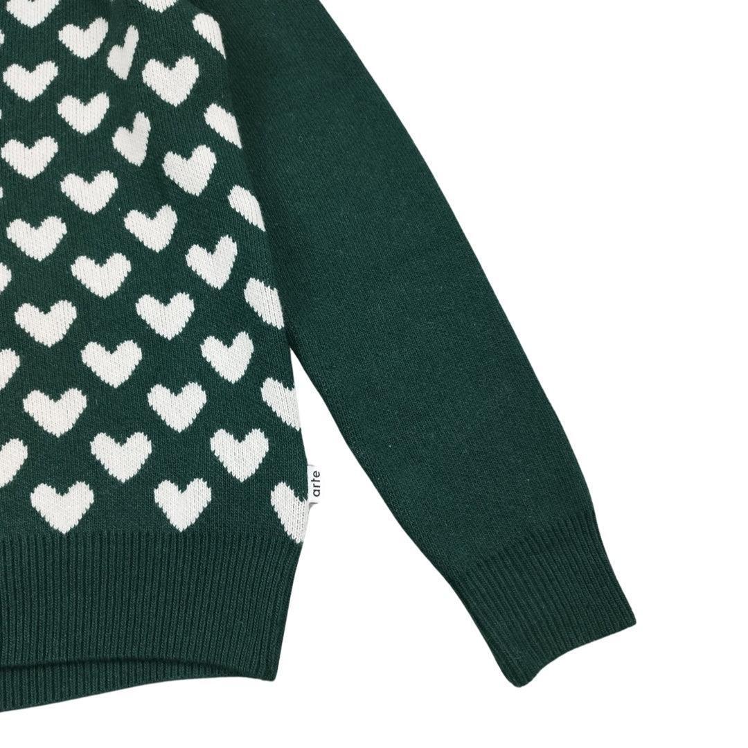 Cardigan à motifs vert taille M - Le Saptuaire