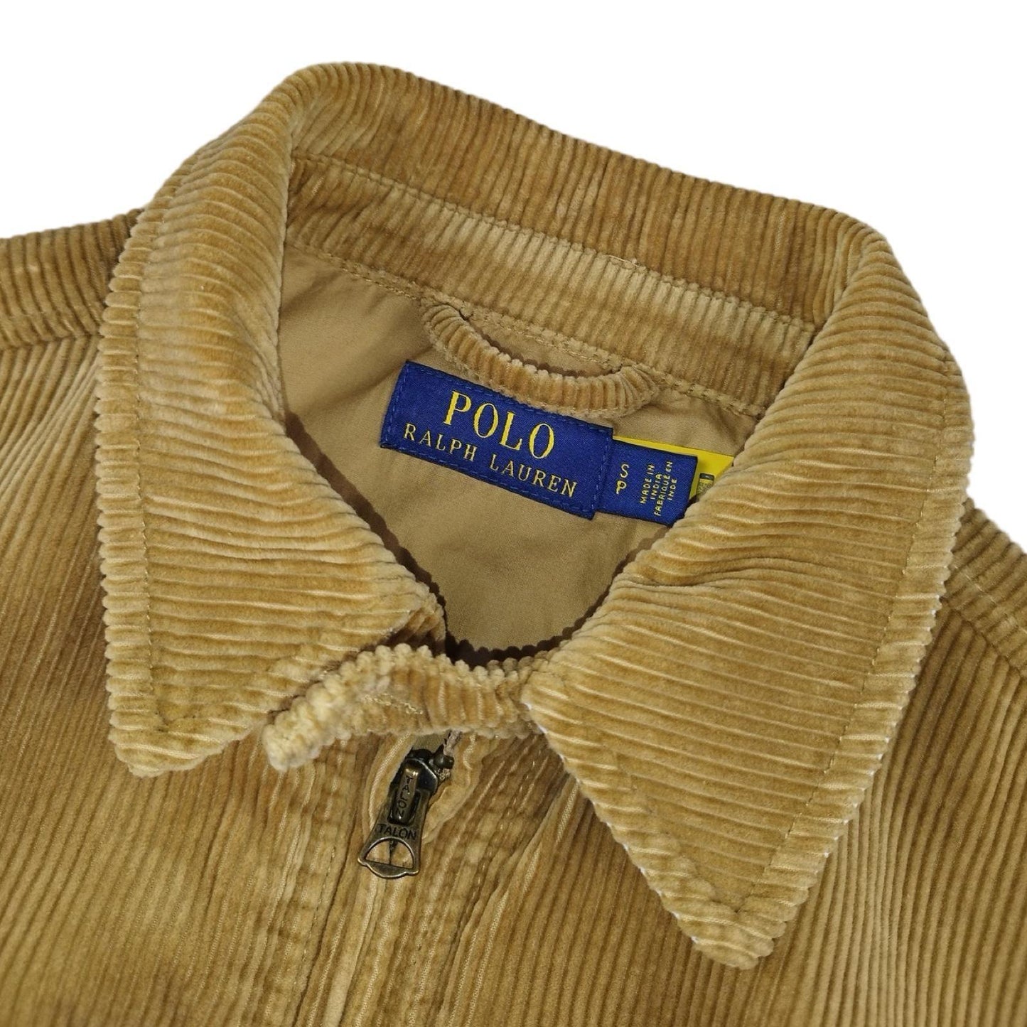 Ralph Lauren Harrington - Veste en velours côtelé dorée taille S - Le Saptuaire