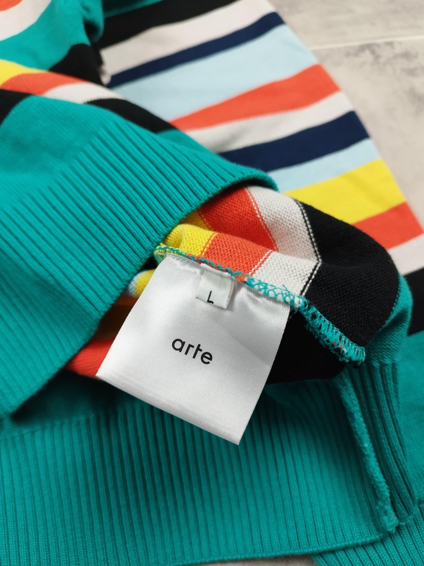 Arte - Pull à rayures multicolore taille L - Le Saptuaire