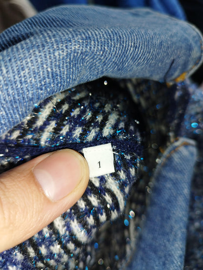 Sandro - Veste habillée en laine bleue taille S