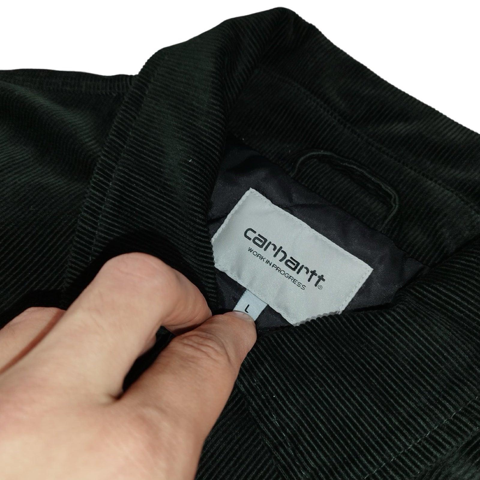 Carhartt - Veste « Letterman Jacket » en velours côtelé vert foncé taille L - Le Saptuaire