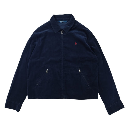 Ralph Lauren - Veste Harrington en velours côtelé bleu marine taille L