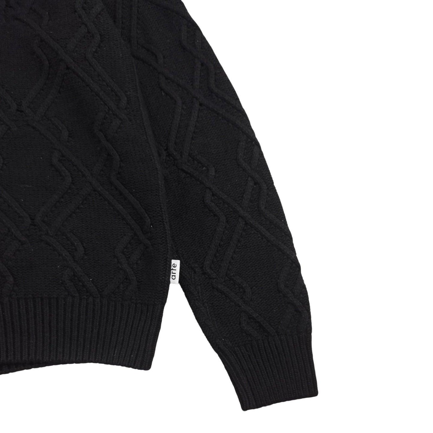 Arte - Cardigan torsadé noir taille M - Le Saptuaire