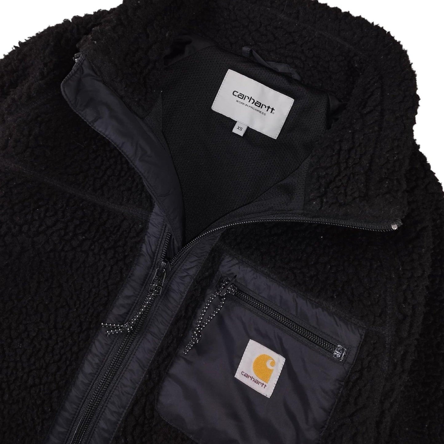 Carhartt - Veste « Prentis Liner » polaire zippée noire taille S - Le Saptuaire