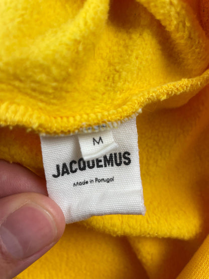 Jacquemus - Pull à capuche jaune taille M - Le Saptuaire