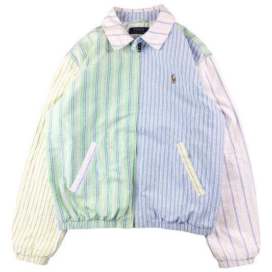 Ralph Lauren - Veste Harrington à rayures multicolore taille M