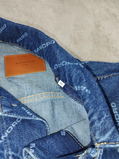 Sandro - Veste en jean bleu taille XL - Le Saptuaire