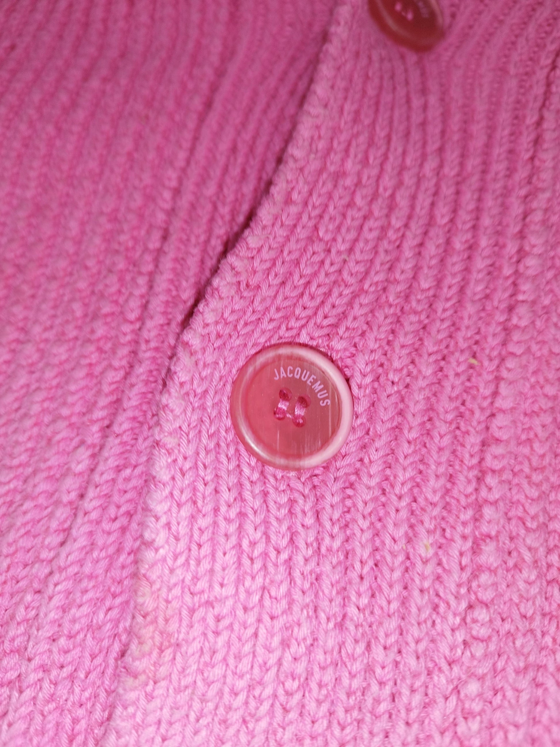 Jacquemus - Cardigan Lemone rose fluo taille M - Le Saptuaire