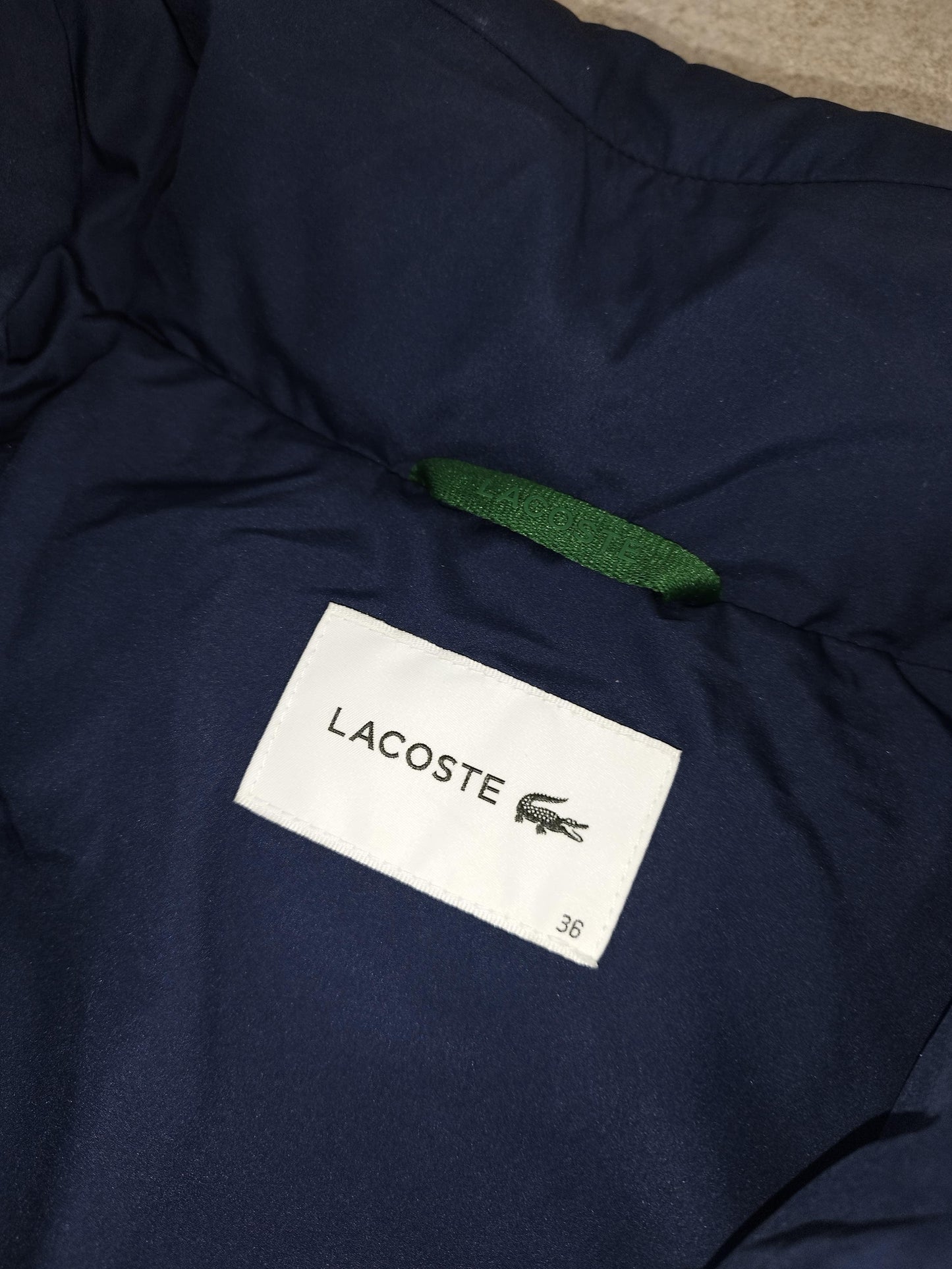 Lacoste - Doudoune bleu marine taille 36 - Le Saptuaire