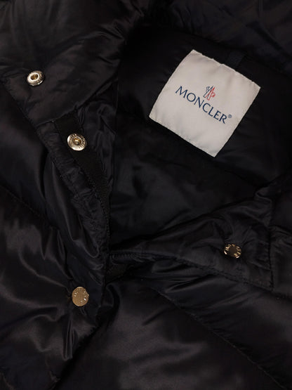 Moncler - Doudoune boutonnée noire taille S