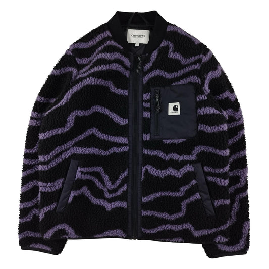 Carhartt - Polaire zippée noire et violet taille S